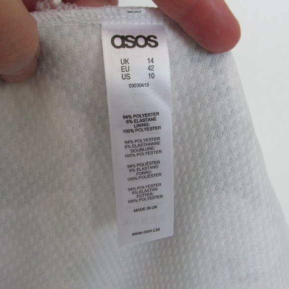 Asos Roses Floral Fit and Flare Skater Tennis Dress Size 10 - Picture 6 of 9